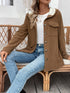 Damen Wintermantel Jacke mit Langer Kapuze
